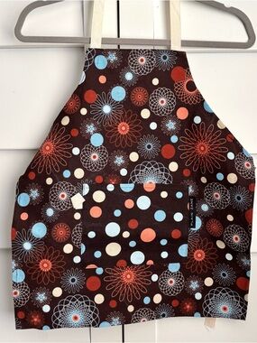 Vintage Retro Polka Dots Fabric Kids Cotton Apron